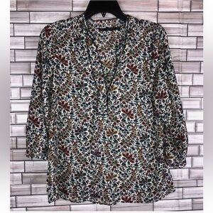 Zara Multicolor Floral Blouse